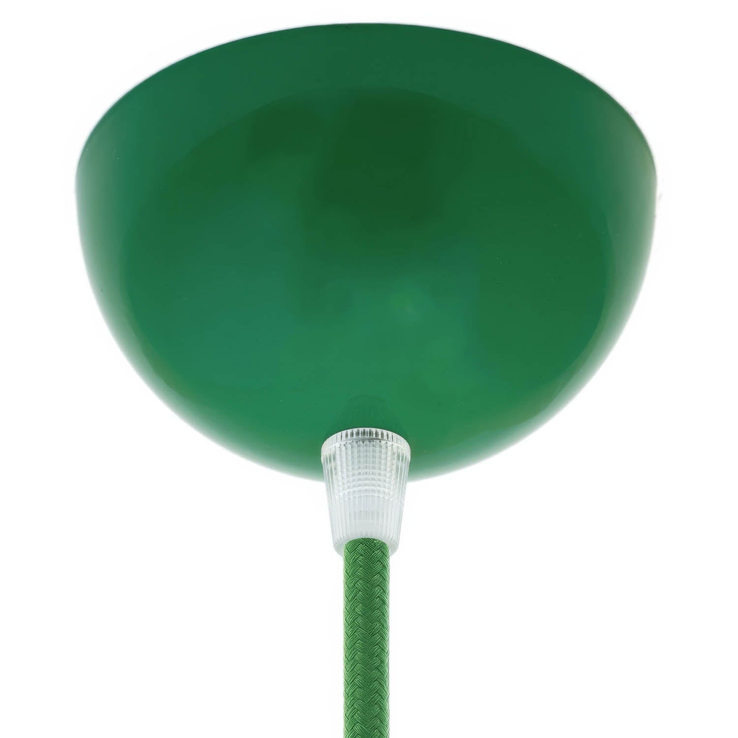 Kit rosone semisferico in metallo verniciato - Verde - Creative Cables