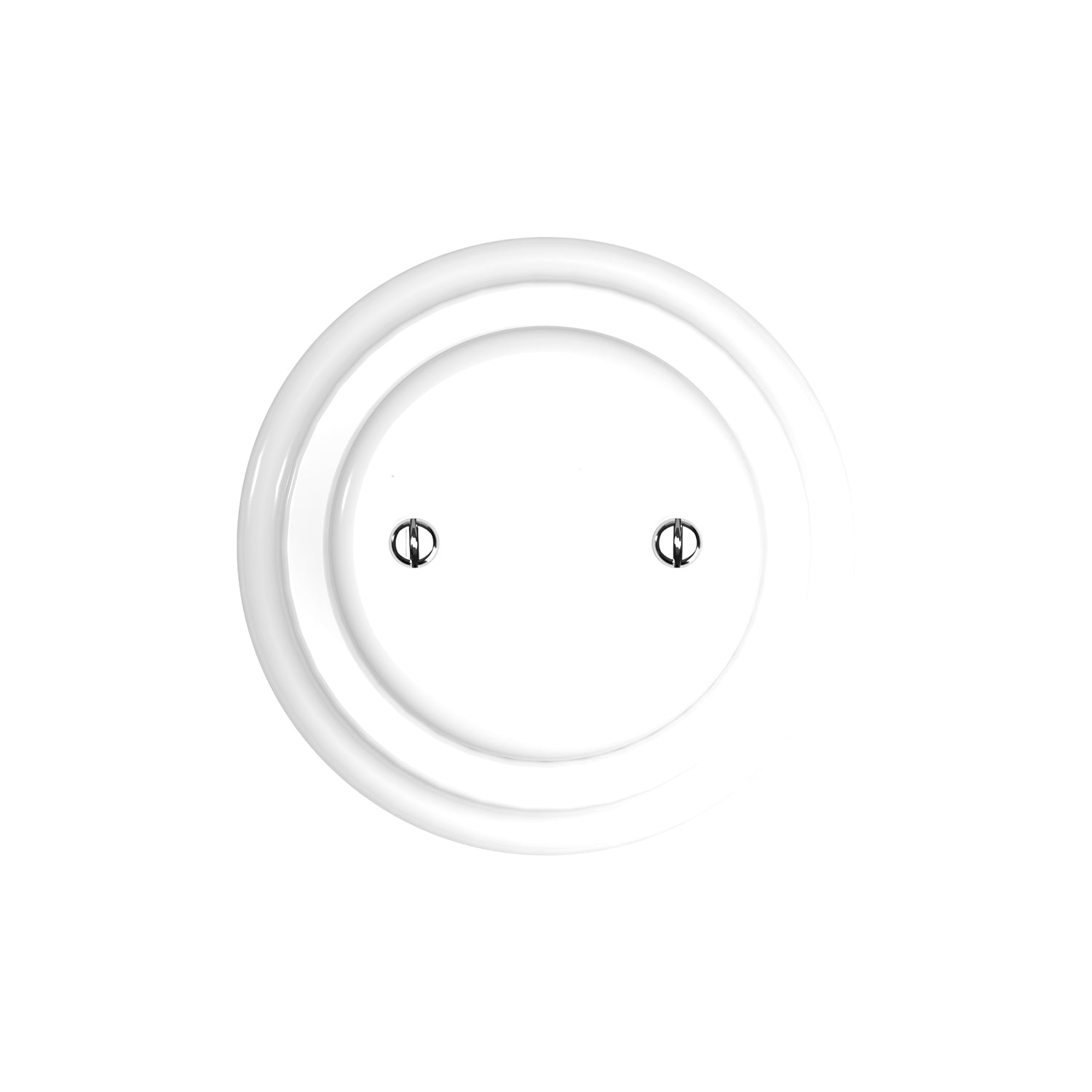 Kit scatola di derivazione e base in porcellana - Bianco - Creative Cables