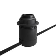 Kit Spostaluce con portalampada E27 per paralume - Nero