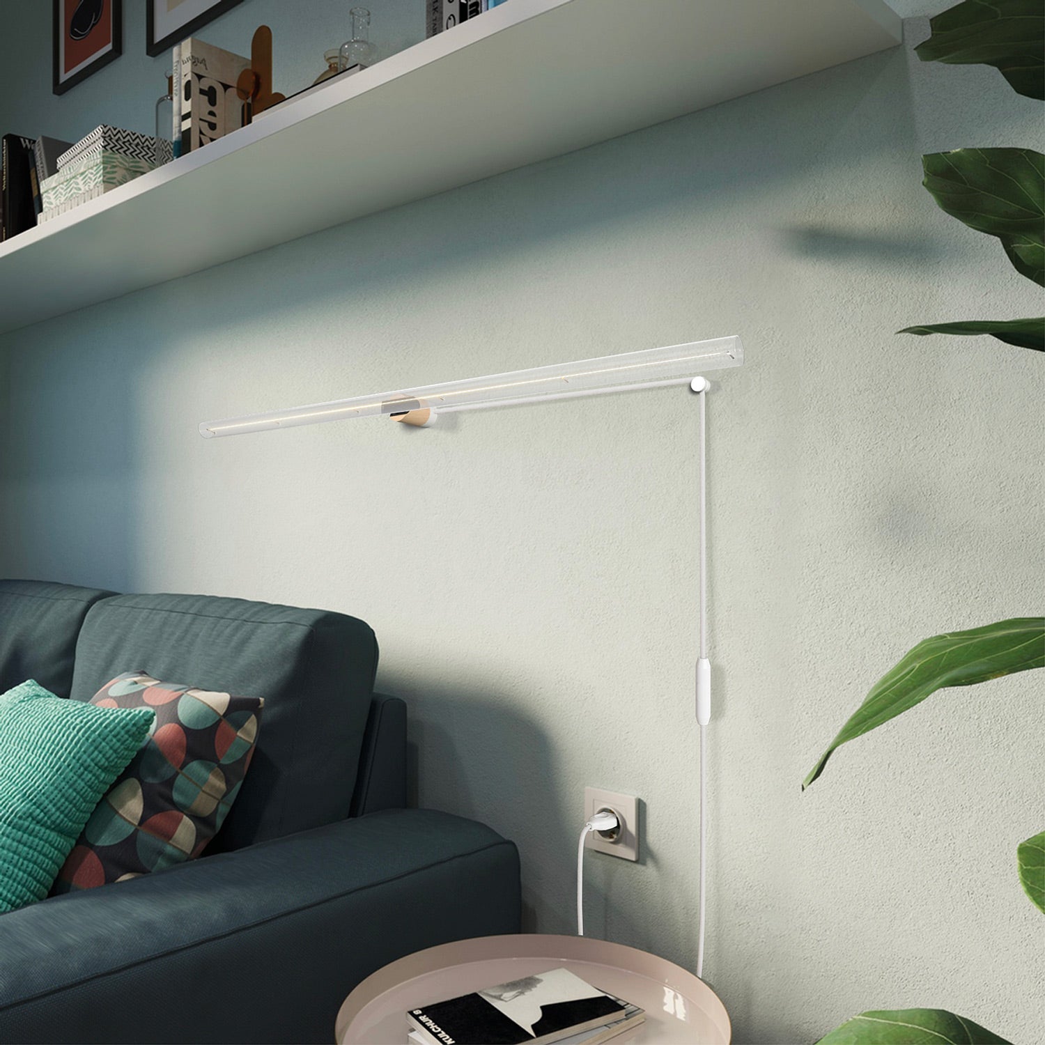 Kit Spostaluce esse14 con portalampada S14d - Neutro