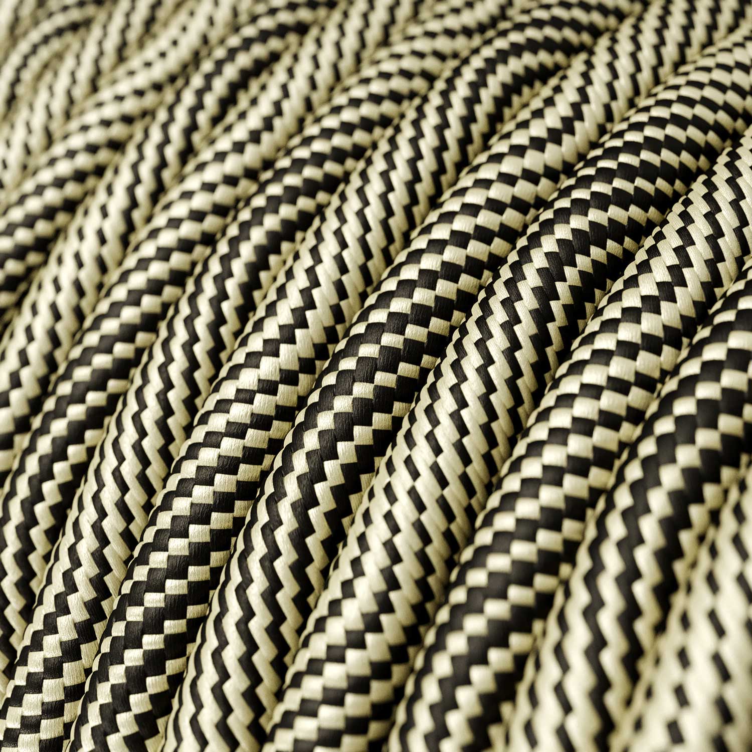 Lampada a sospensione a 7 cadute con XXL Rose-One rettangolare 675 mm con finiture in metallo - Nero opaco