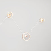 Lampada da parete Spostaluce con 3 lampadine Ghost e cavo bianco