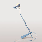 Lampada da terra inclinabile con lampadina LED G125 verniciata - Mario Talia - Blu