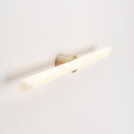 Lampada in metallo da parete o soffitto con lampadina LED lineare S14d - Bronzo satinato