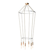 Lampadario 2 Cage a 6 cadute P-Light - Bronzo satinato