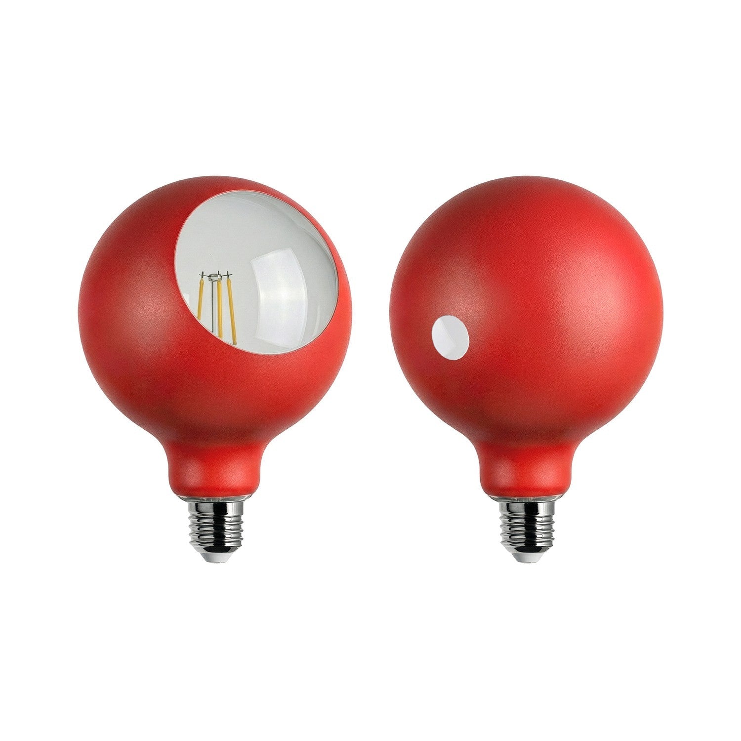 Lampadina LED Camo G125 4,8W 806Lm E27 2700K Dimmerabile - Rosso