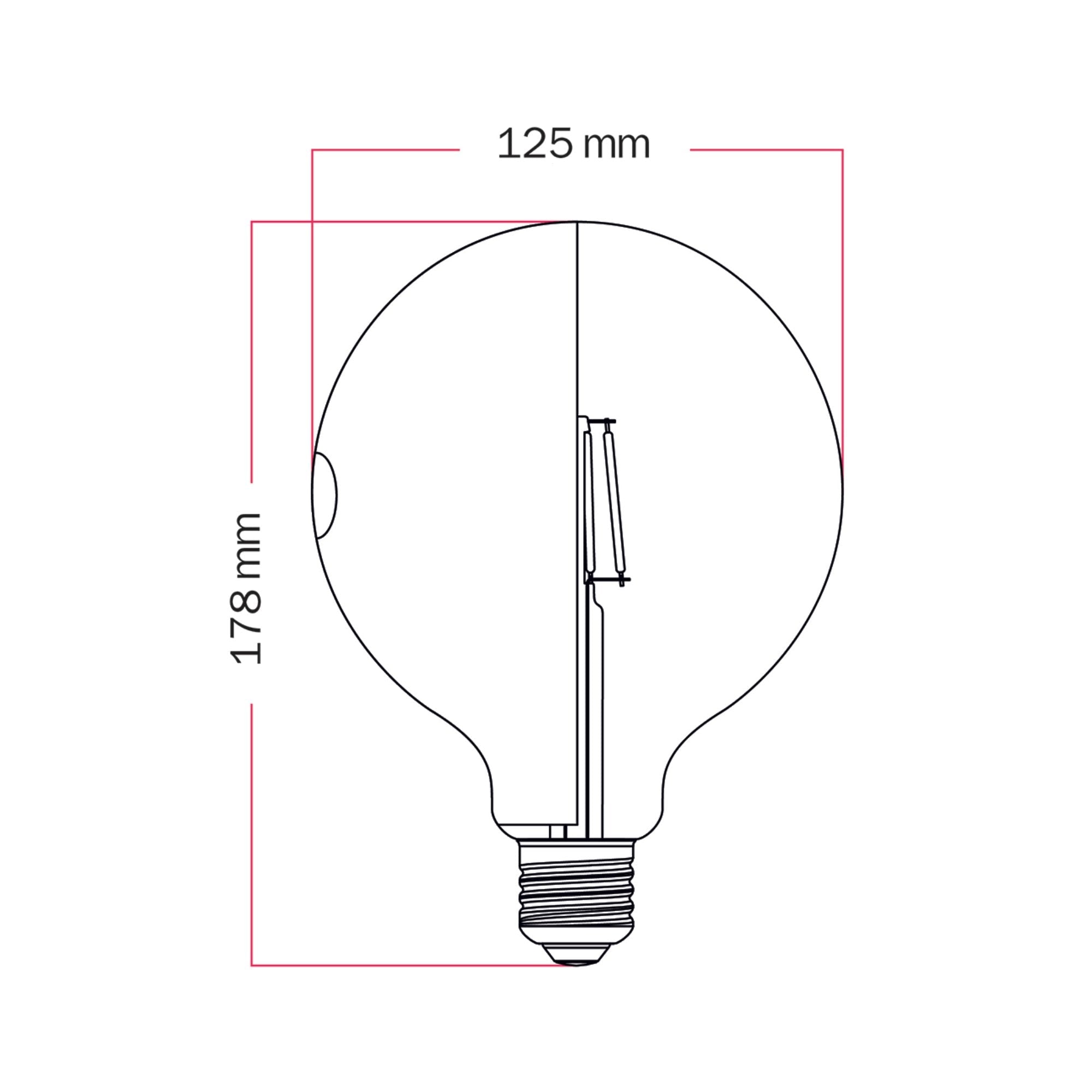 Lampadina LED Talia G125 4,8W 806Lm E27 2700K Dimmerabile - Blu