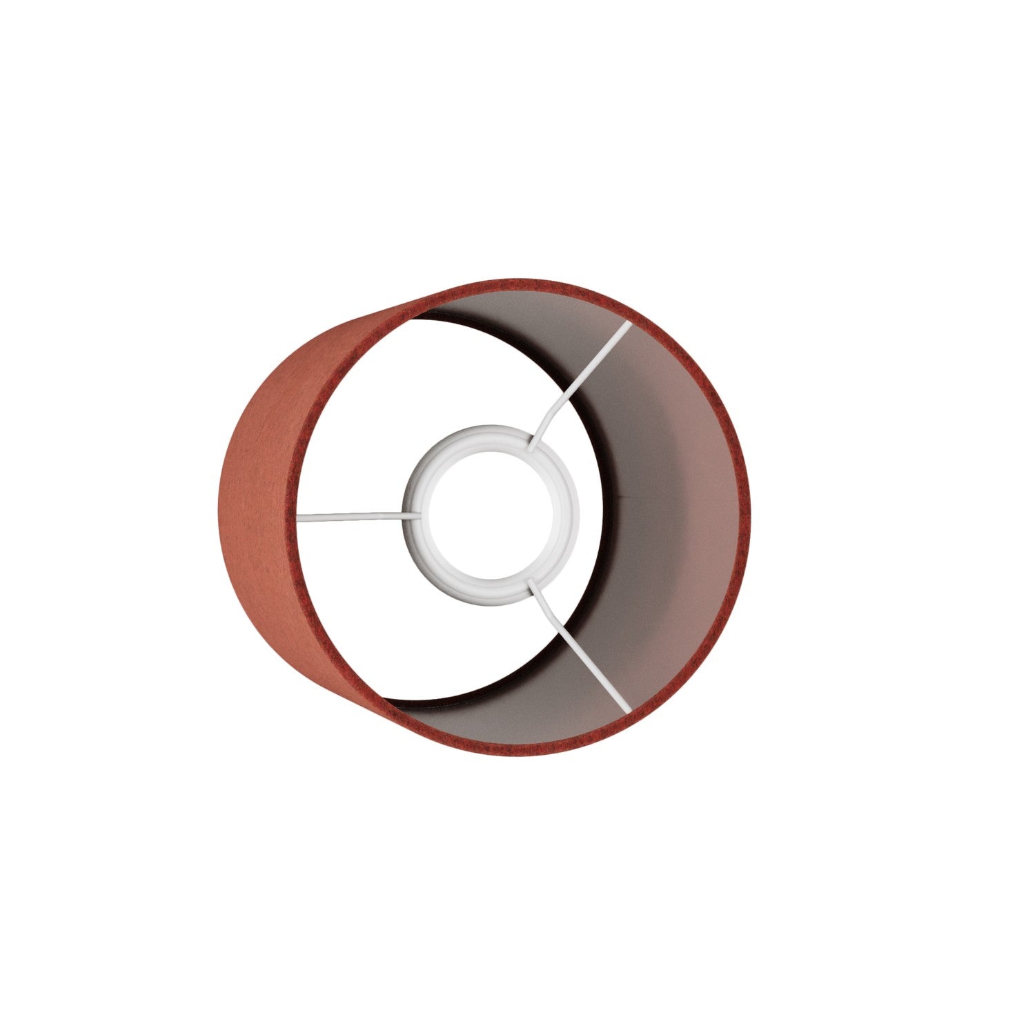 Paralume Cilindro S in tessuto con attacco E27 - Made in Italy - Lana Aragosta