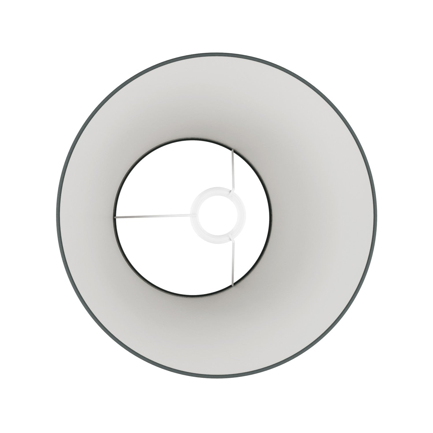 Paralume Impero M in tessuto per lampada da terra con attacco E27 - Made in Italy - Teletta Grigio Scuro