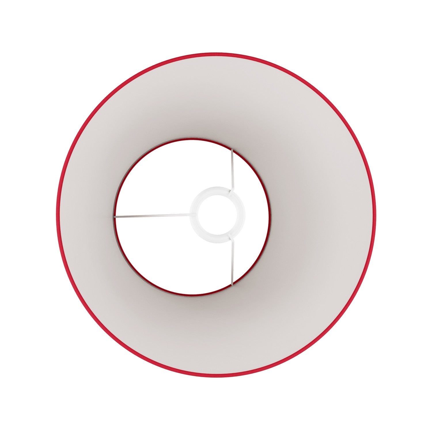 Paralume Impero M in tessuto per lampada da terra con attacco E27 - Made in Italy - Teletta Rosso