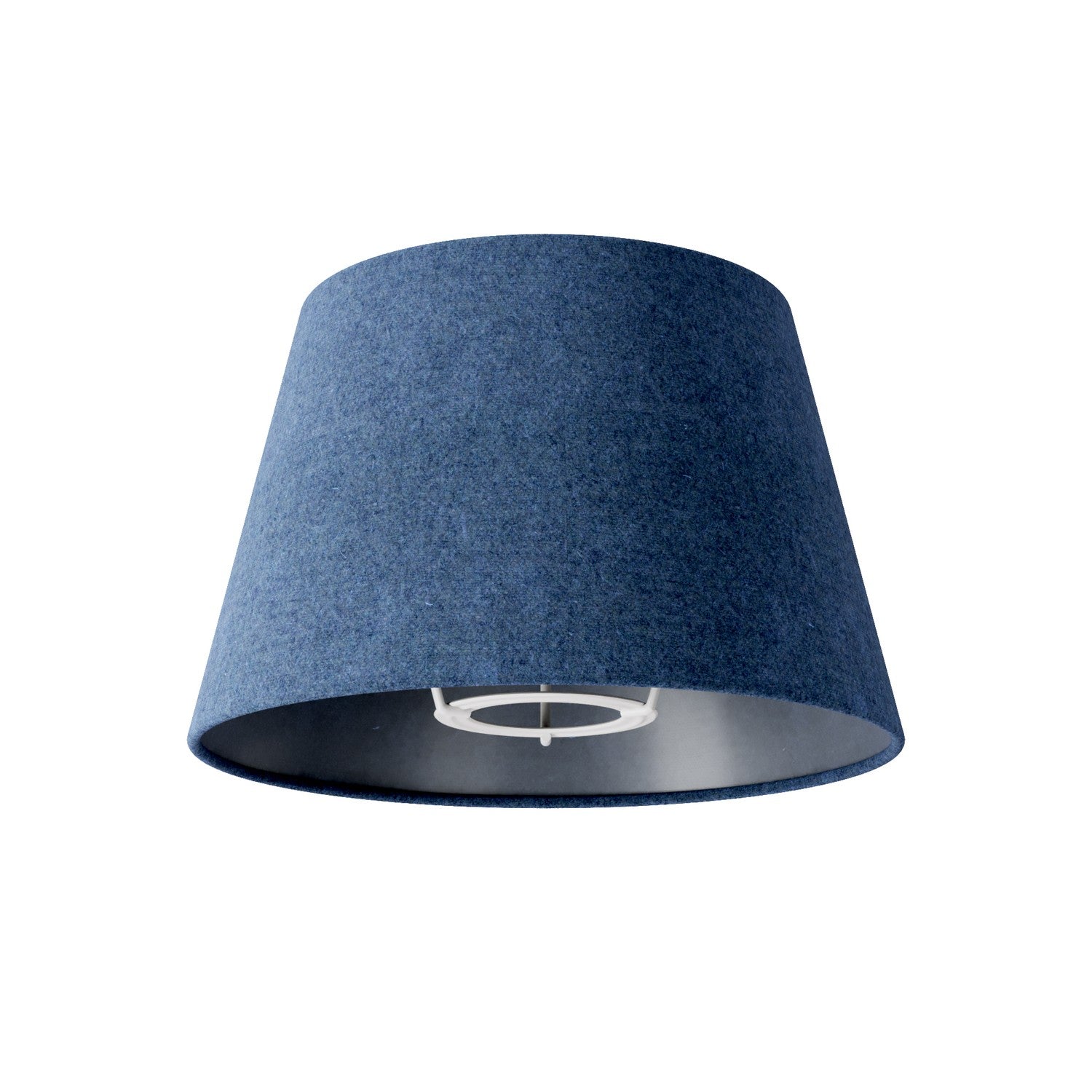 Paralume Impero S con attacco E27 per lampada da tavolo o applique - Made in Italy - Lana Blu