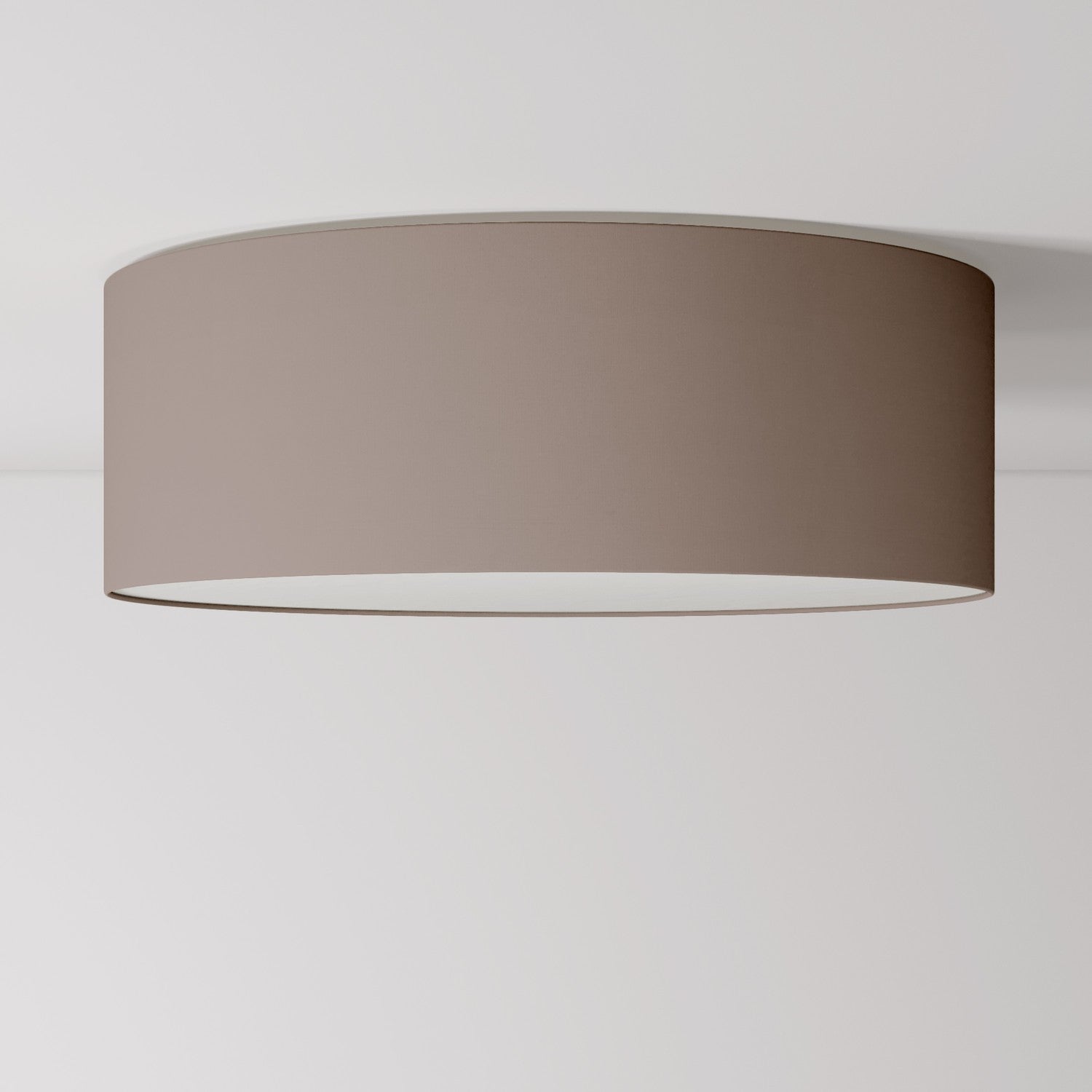 Plafoniera in tessuto Large Arenal cenere - Made in Italy - Creative Cables