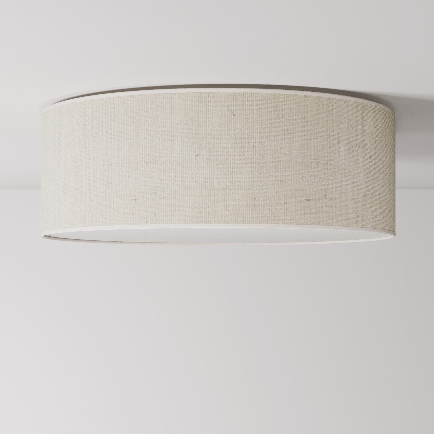 Plafoniera in tessuto Large Juta chiara - Made in Italy - Creative Cables