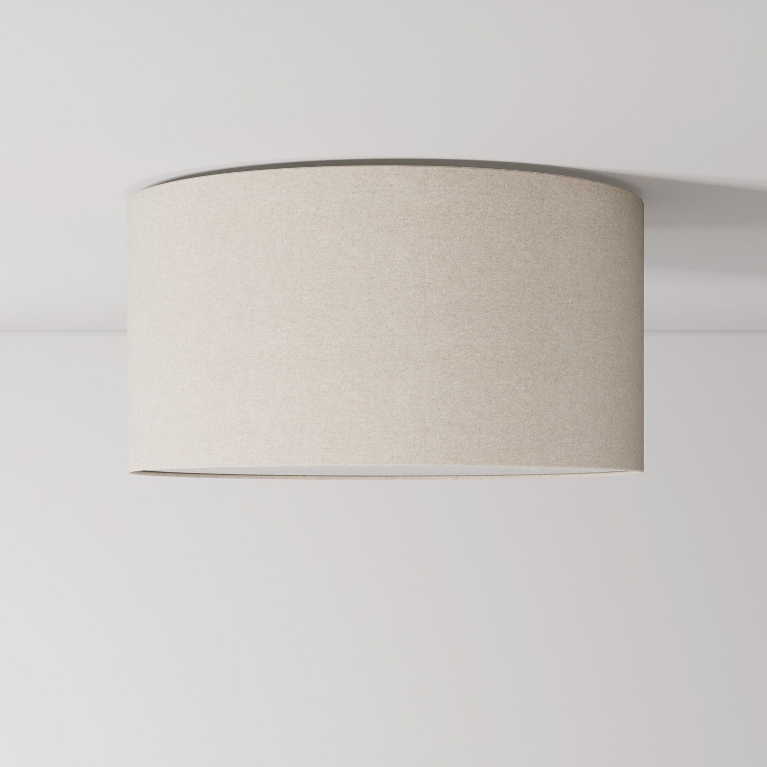 Plafoniera in tessuto Medium - Made in Italy - Lana Sabbia - Creative Cables