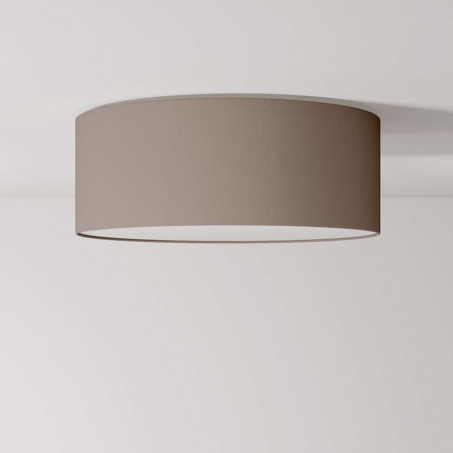 Plafoniera in tessuto Medium Slim - Made in Italy - Arenal Cenere - Creative Cables