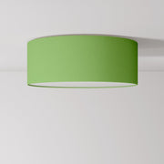 Plafoniera in tessuto Medium Slim - Made in Italy - Cinette Verde Pistacchio