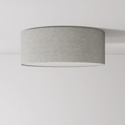 Plafoniera in tessuto Medium Slim - Made in Italy - Lana Grigio Chiaro