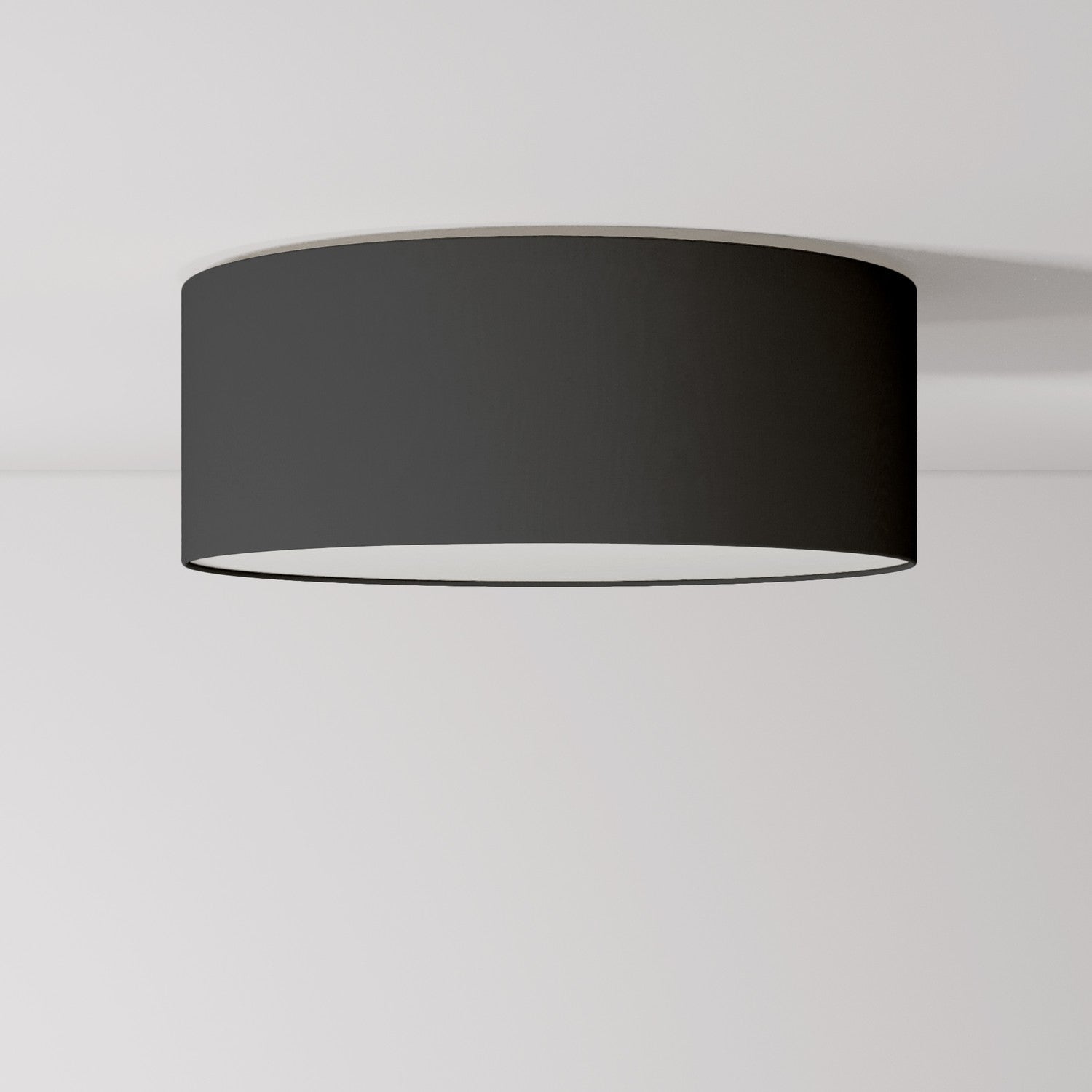 Plafoniera in tessuto Medium Slim - Made in Italy - Teletta Antracite - Creative Cables