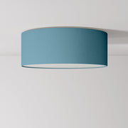 Plafoniera in tessuto Medium Slim - Made in Italy - Teletta Azzurro Severo