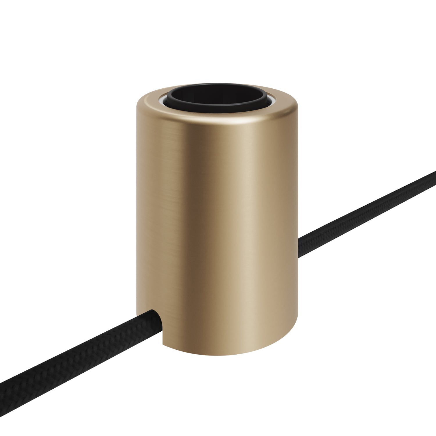 Portalampada E27 Spostaluce in metallo da parete o soffitto - Bronzo satinato - Creative Cables