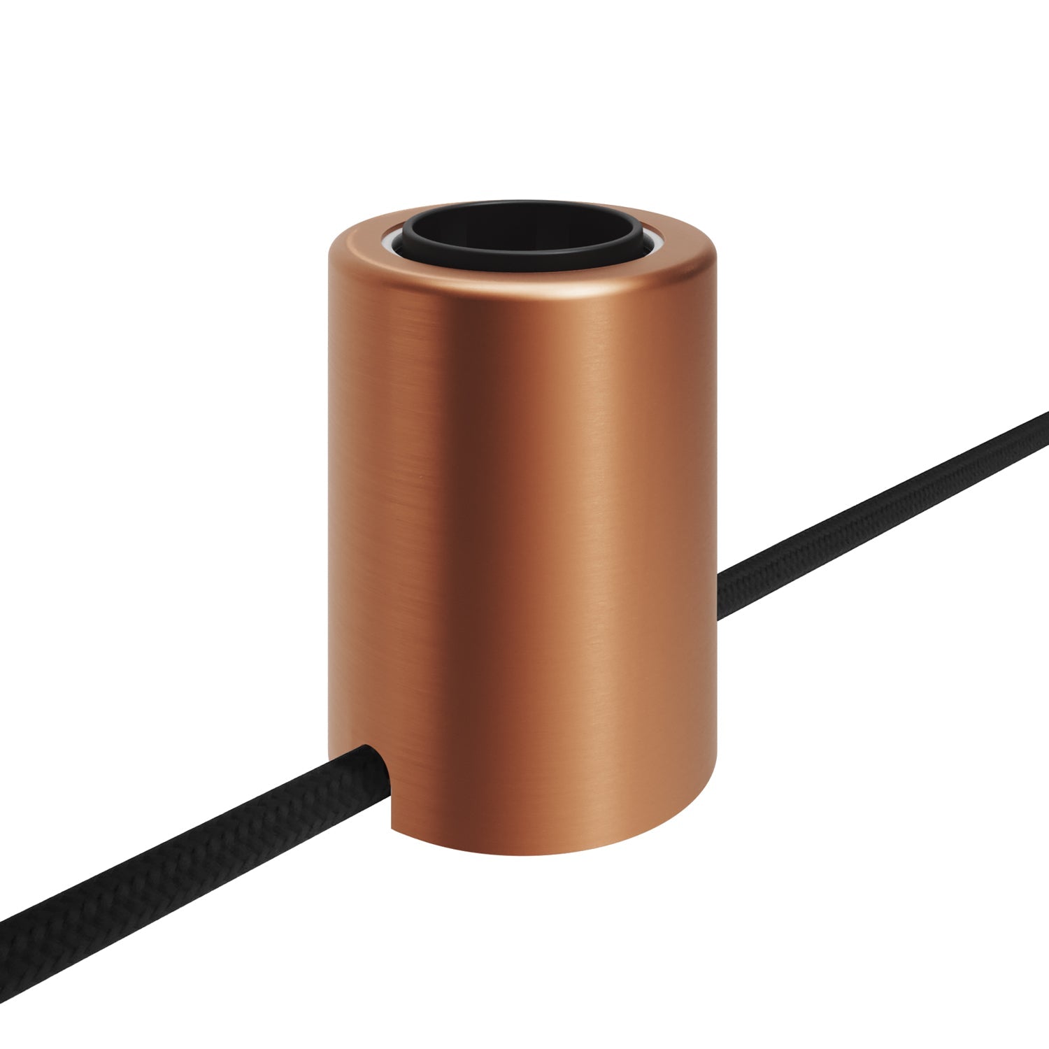 Portalampada E27 Spostaluce in metallo da parete o soffitto - Rame satinato - Creative Cables