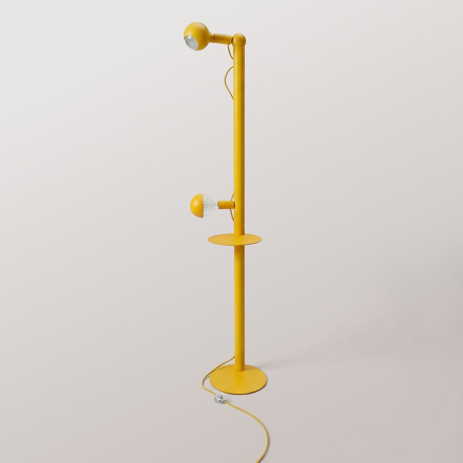 Rocco XXL - Lampada da terra con lampadina Maria e Camo - Giallo