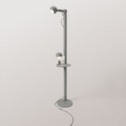 Rocco XXL - Lampada da terra con lampadina Maria e Camo - Grigio