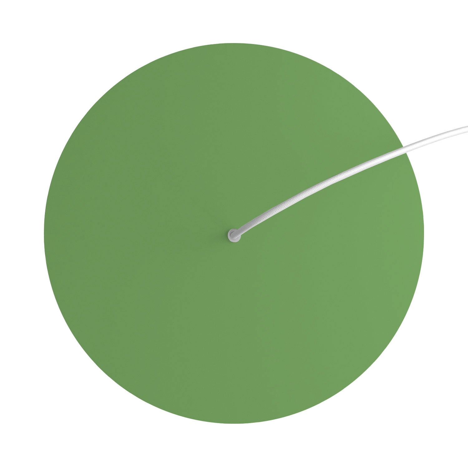 Rosone XXL Rose - One rotondo, diametro 400 mm con 1 foro e 4 fori laterali - Verde prato - Creative Cables