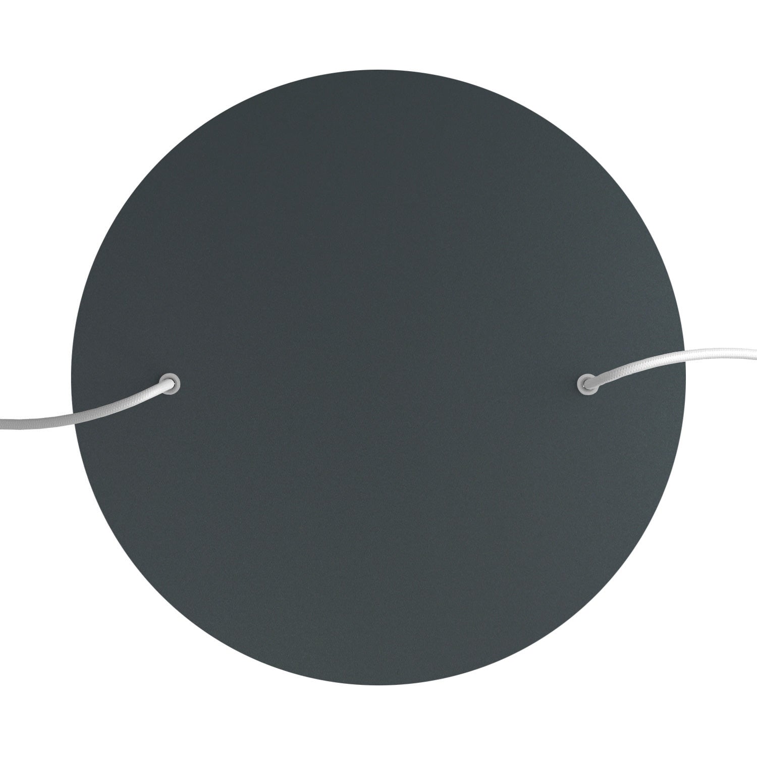 Rosone XXL Rose - One rotondo, diametro 400 mm con 2 fori e 4 fori laterali - Antracite - Creative Cables