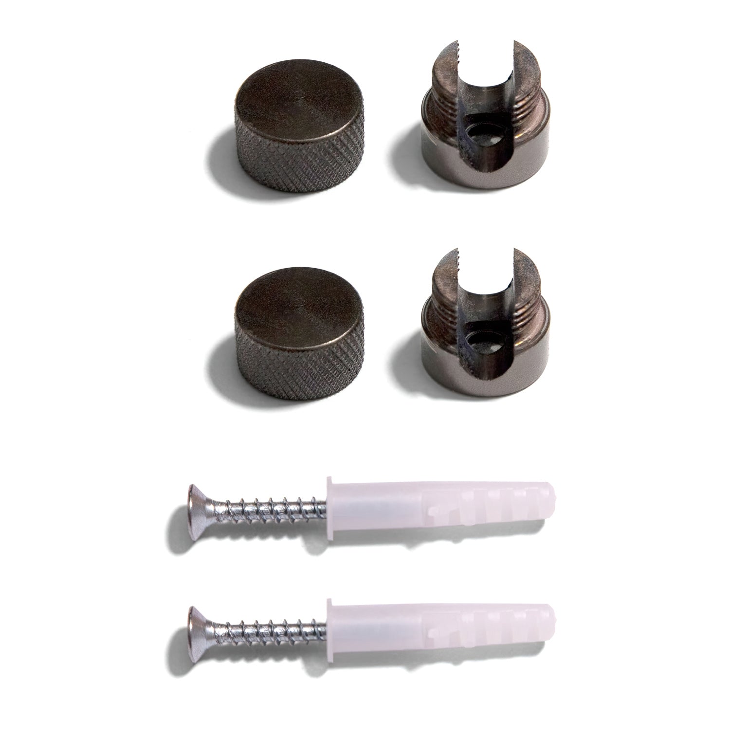 Sarè - Fissaggio a parete, passacavo in metallo per cavo tessile - Nero perla - Creative Cables