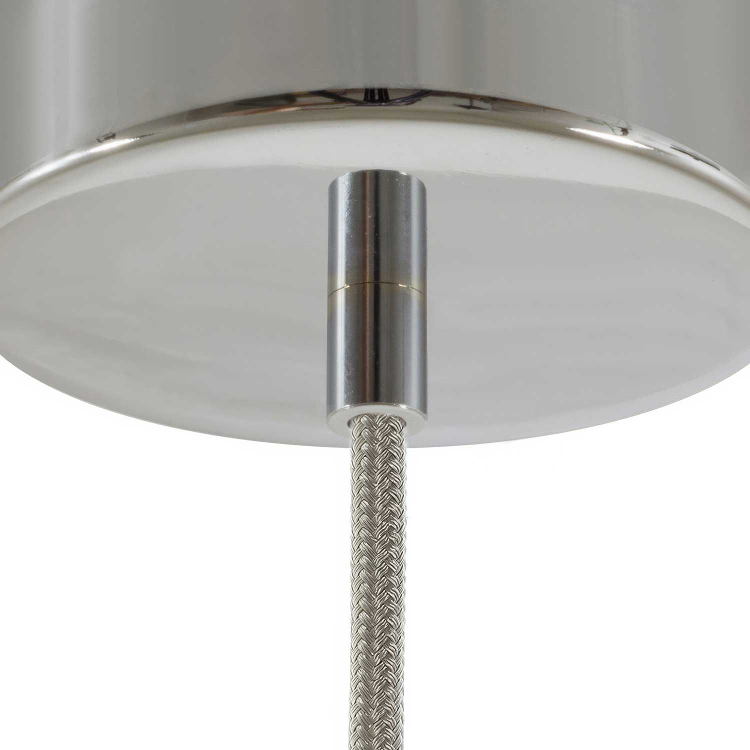 Serracavo cilindrico in metallo completo di tige, dado e rondella - Cromo