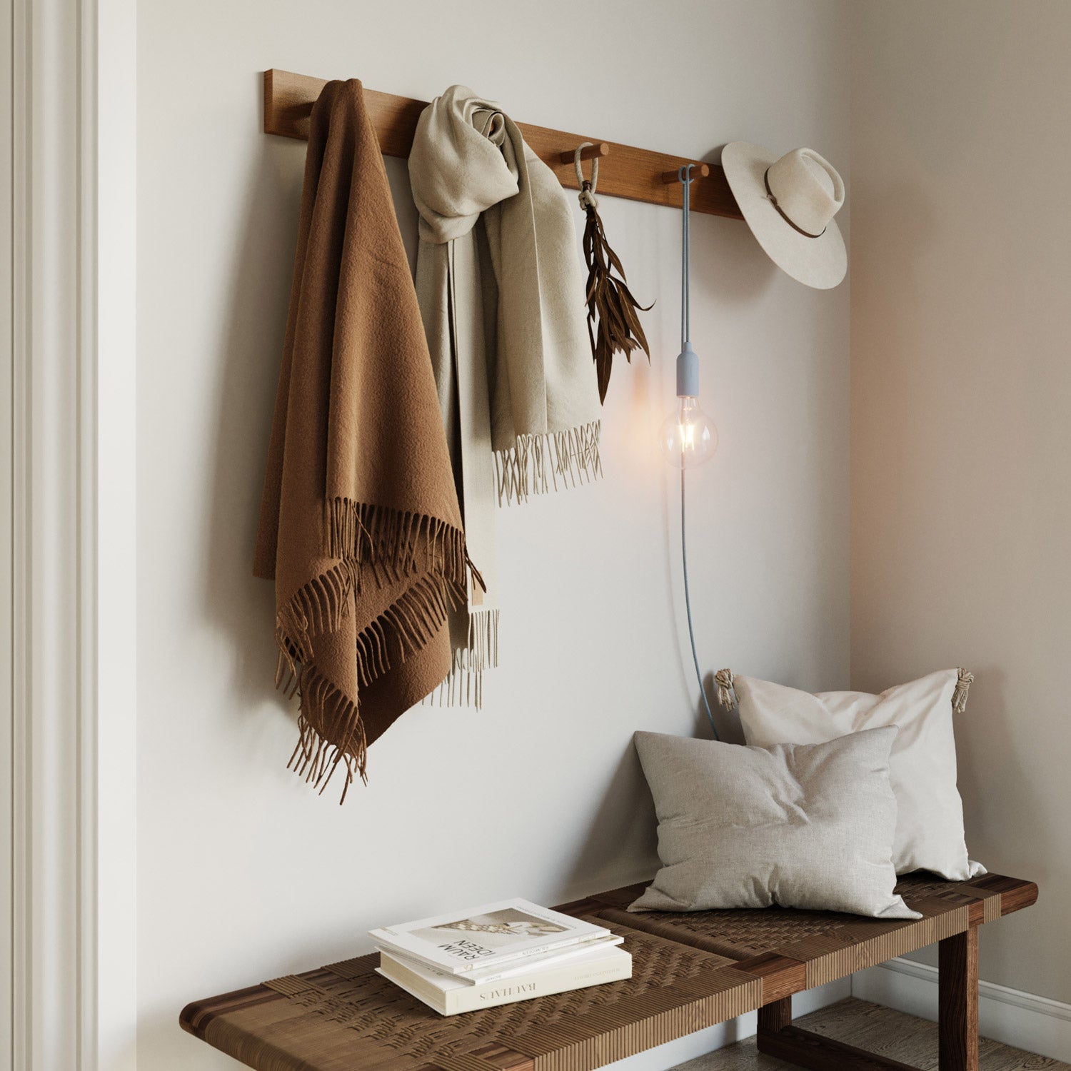 Snake Lampada in silicone con interruttore e spina - Blu carta da zucchero