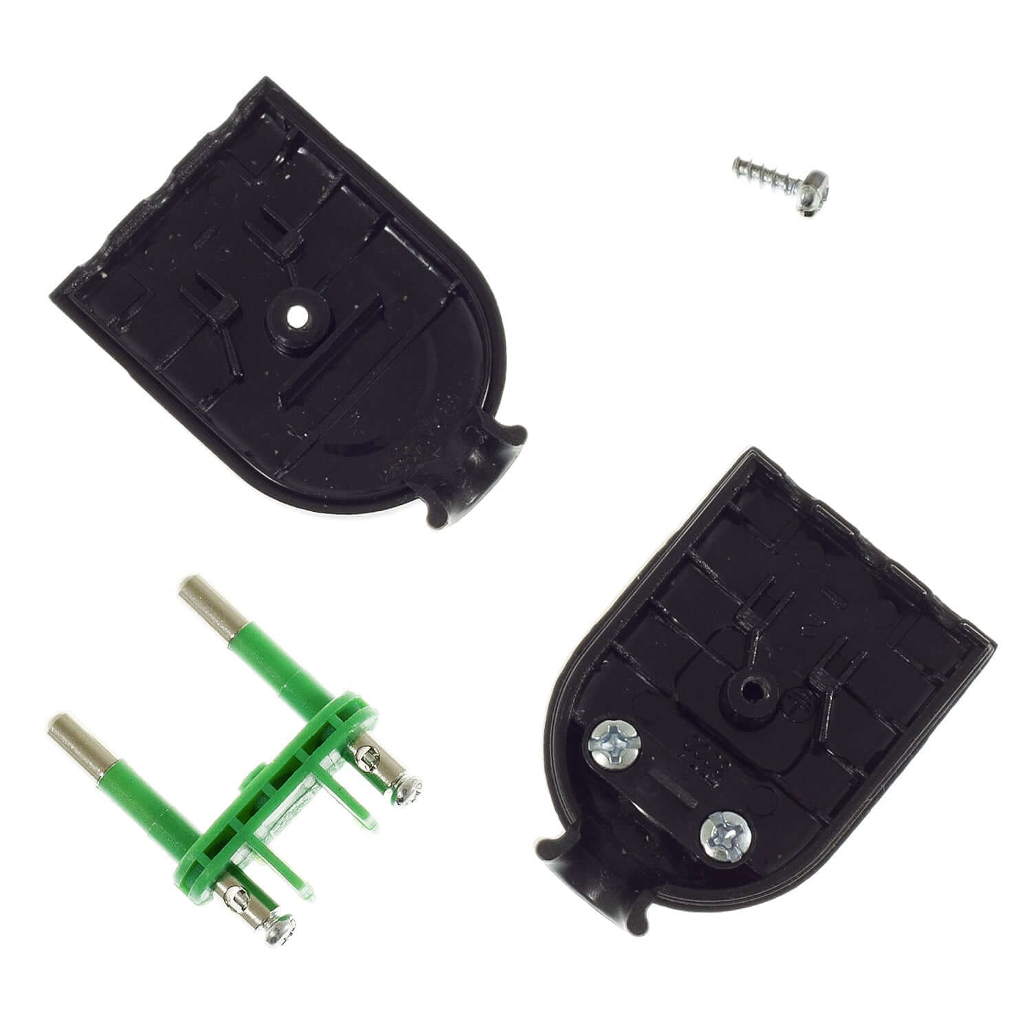 Spina 2 Poli 10A (piccola) - IMQ - Made in Italy - Nero - Creative Cables