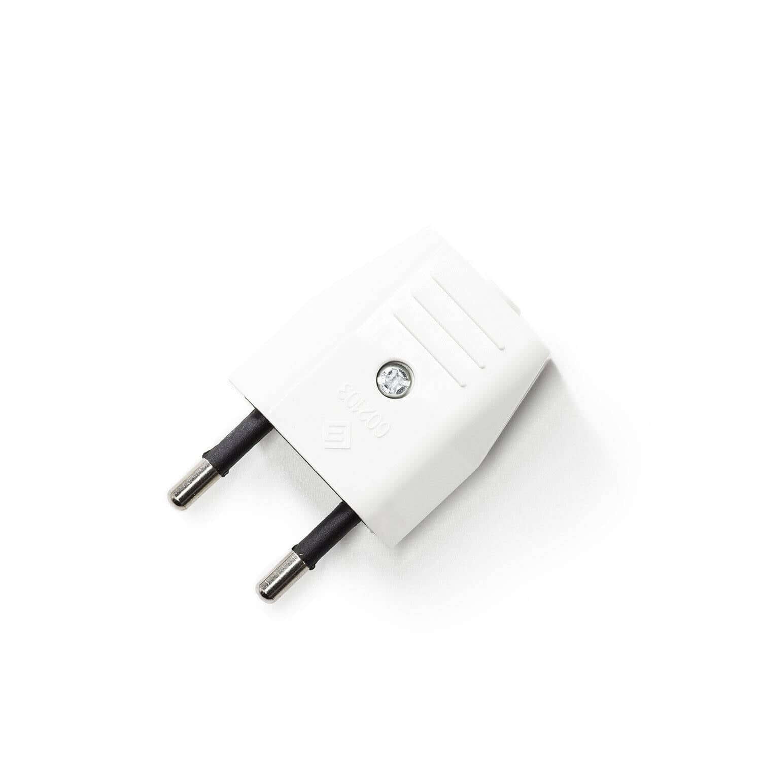 Spina Europea Creative Plug 2 poli 10A - Bianco