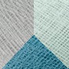 Polyester Azur - Denim - Gris perle
